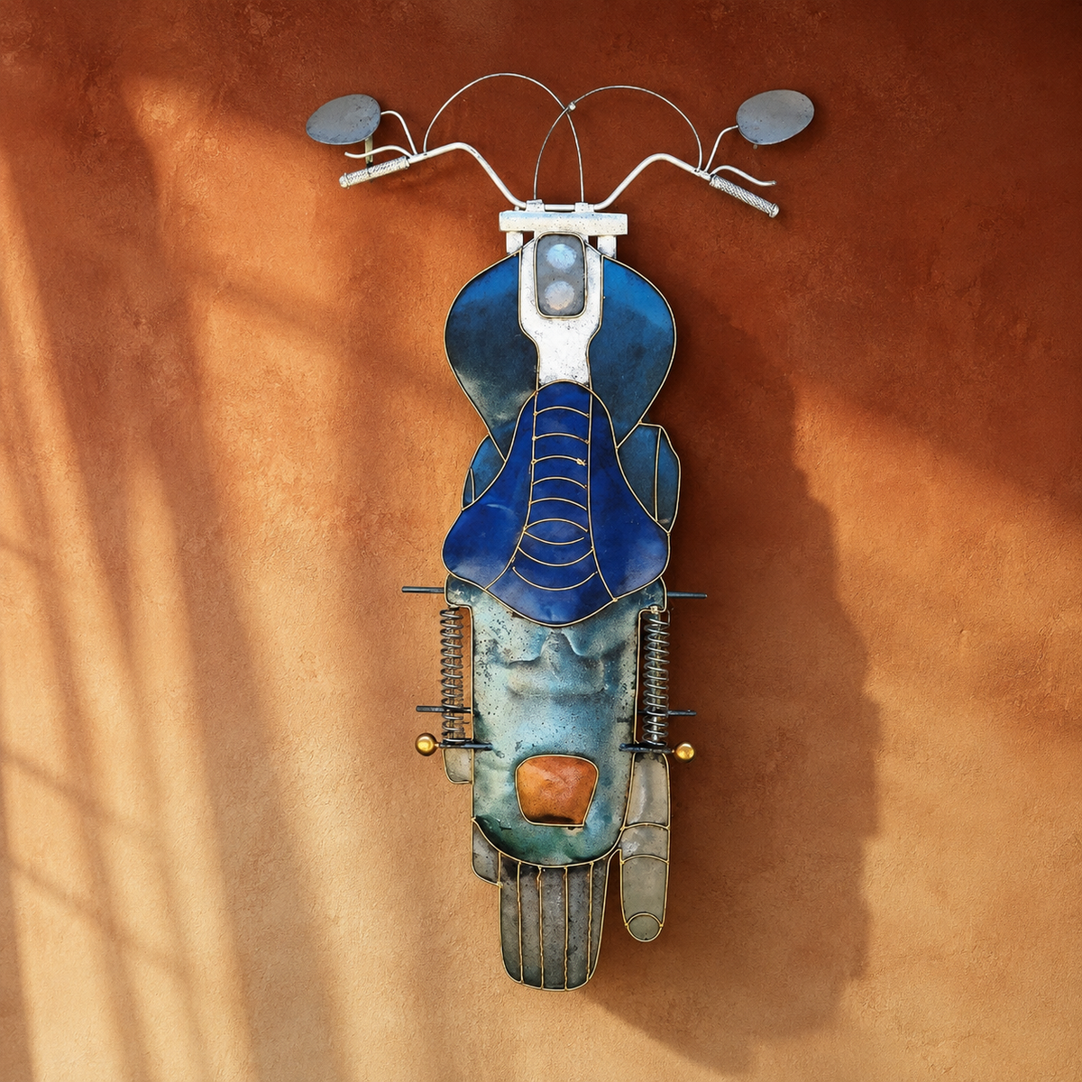 Vintage Motorcycle Metal Wall Art