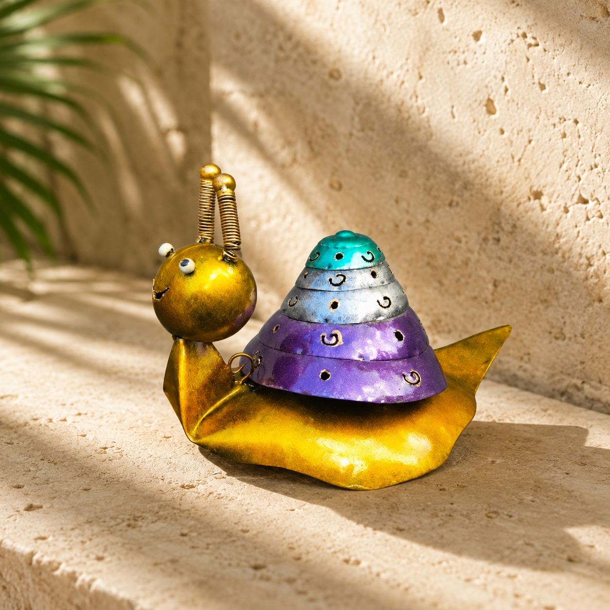 Gold & Purple Snail Mosquito Coil Holder