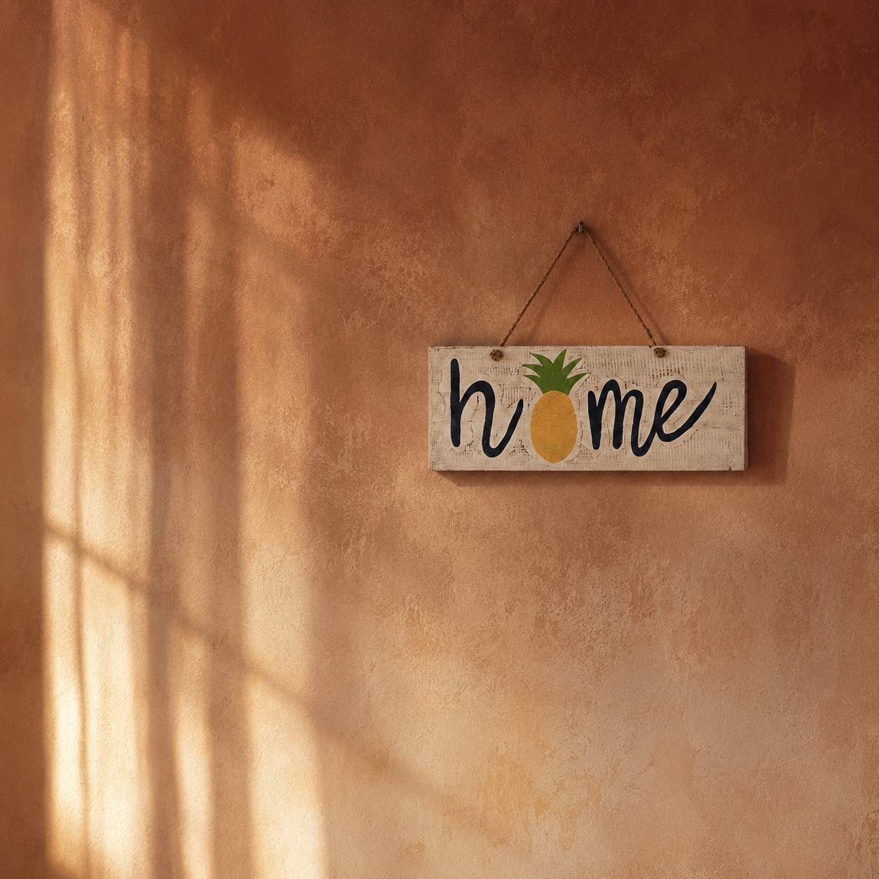 "Home" Pineapple Hanging Sign