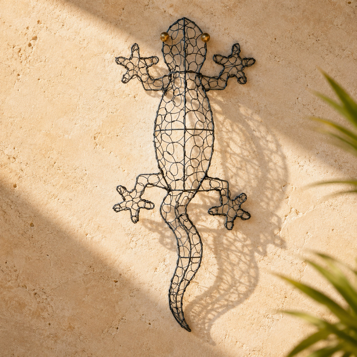Woven Wire Gecko Wall Art