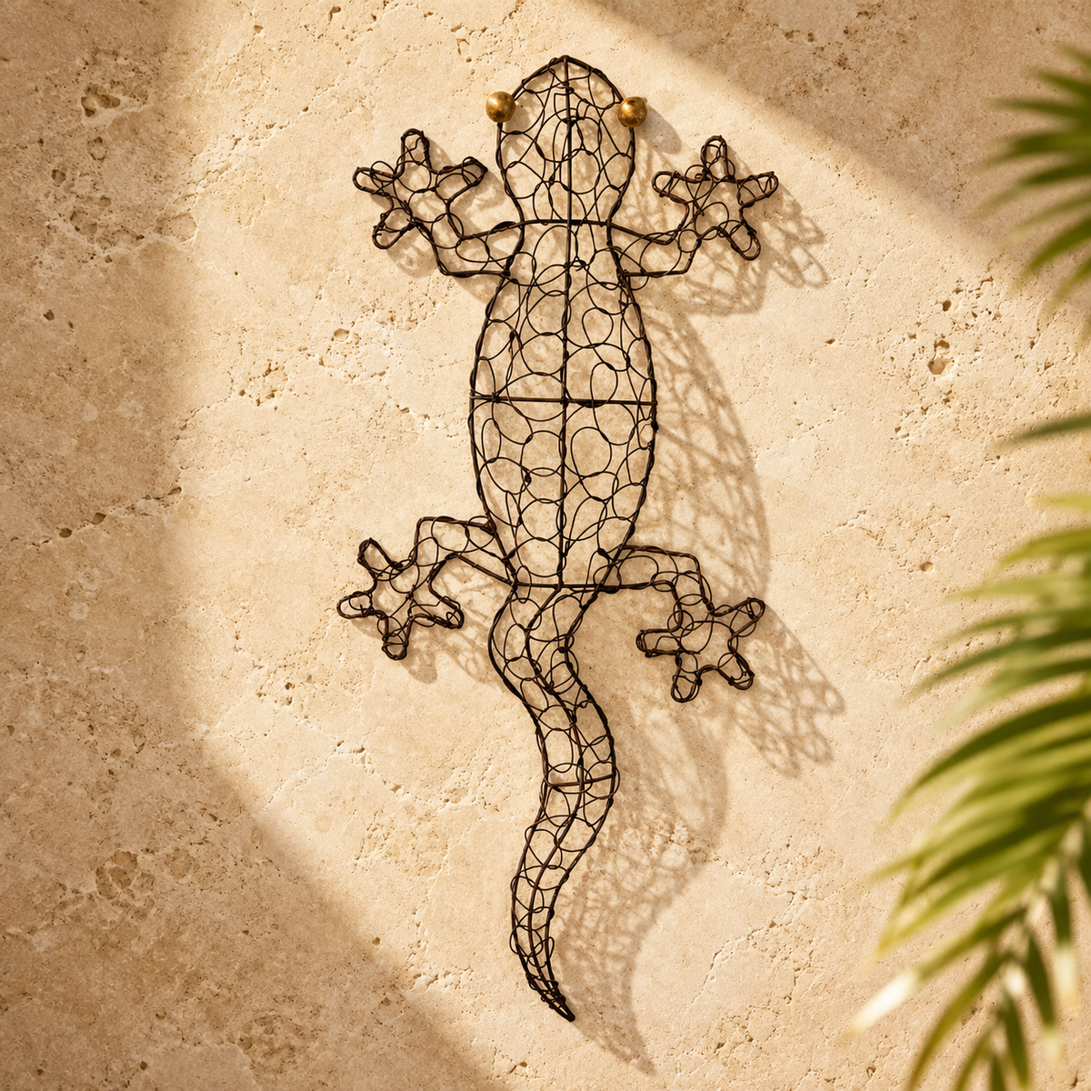 Woven Wire Gecko Wall Art