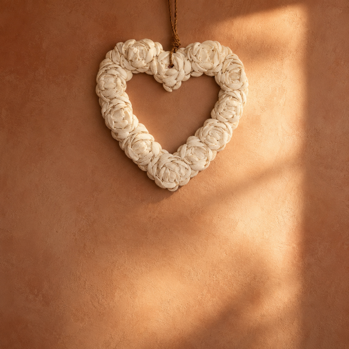 Woven Rattan Heart Hanging Ornament
