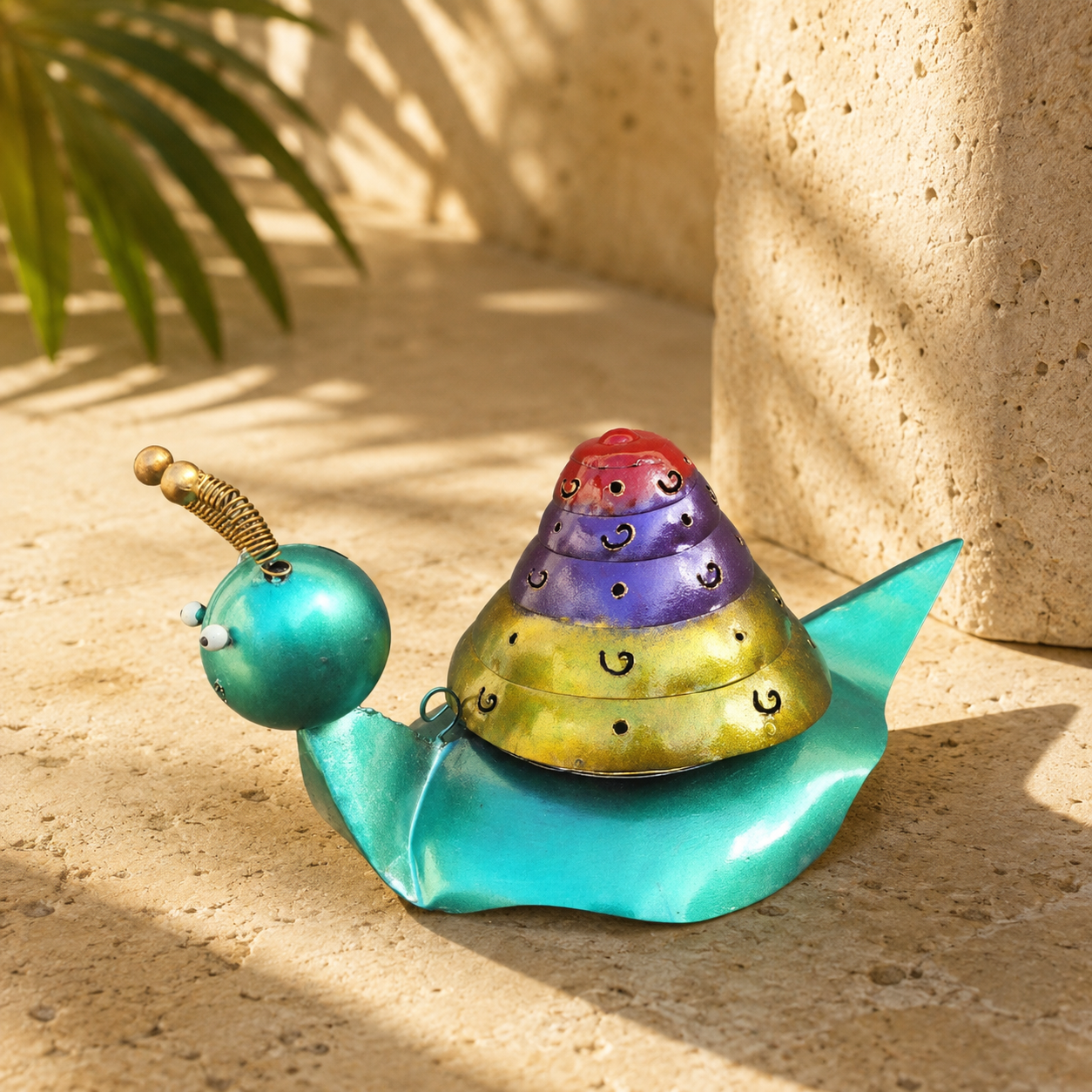 Teal & Purple Snail Mosquito Coil Holder