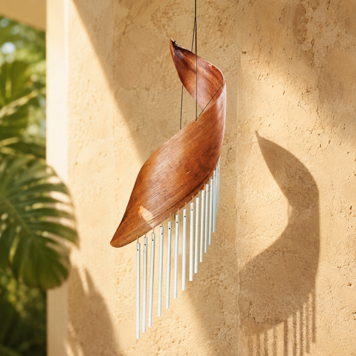Spiral Leaf Wind Chime