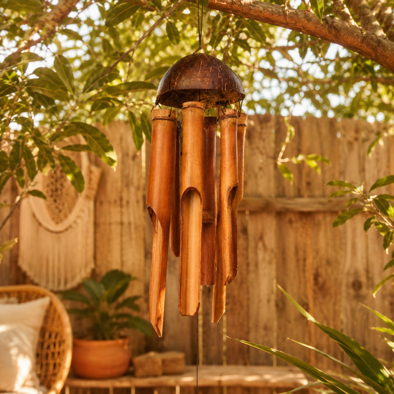 Classic Bamboo Wind Chime Small